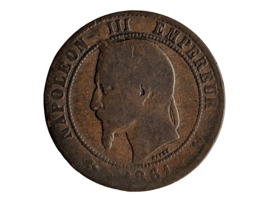 1861 French Coin - Napoleon III
