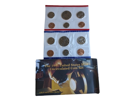 Lot of 2 - 1995 US Mint Uncirculated Coin Set