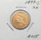 1899-S $5 Liberty Head Gold Coin