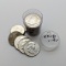 Full Tube of 20 1963-D Uncirculated Franklin Silver Half Dollars