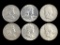 Lot of 5 Franklin Silver Half Dollars - 1959, 1963, 1961, 1959, 1963, 1961