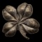 Sterling Silver Shamrock Brooch