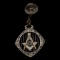 10K White Gold Freemason 