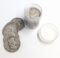 Full Tube of 20 1952 Franklin Silver Half Dollars
