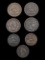 Lot of 7 Foreign Coins - Spain & France