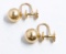 14k Vintage Stud Ball Earrings