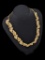 Vintage Gold tone Mode Art Necklace