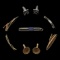 Lot of 7 Men's Accessories - Tie Clips & Cufflinks