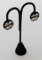 Vintage Sterling Silver Dogwood Flower Earrings