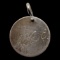 Sterling Silver A&Z Engraved Circle Pendant