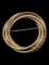 12K Gold Filled Circle Brooch