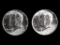 Lot of 2 1964 Kennedy Silver Half Dollars