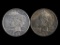 Lot of 2 - 1922-D Peace Silver Dollars