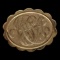 14K Gold Initial Brooch