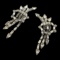 Vintage Ann Vien Rhinestone Clip-on Earrings