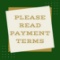 Please Read Payment Terms