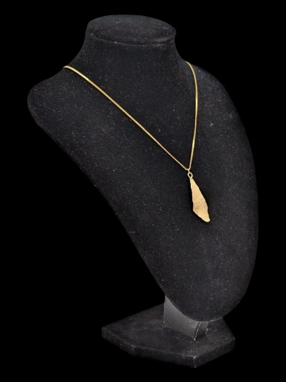 14K Gold Leaf Ladies Necklace