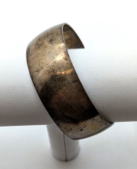 Vintage S. Kirk & Son Sterling Silver Thick Bangle Bracelet