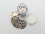 Full tube of 20 1934 Walking Liberty Silver Half Dollars
