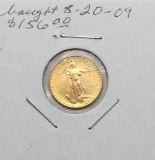 1/10 oz Gold Eagle $5 coin - 1988