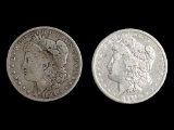 Lot of 2 Morgan Silver Dollars - 1884 & 1884-O
