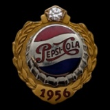 10K Gold & Diamond Pepsi-Cola 1956 Pin