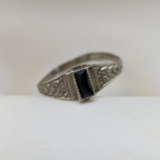 Antique 10K White Gold Child's Ring