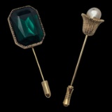 Lot of 2 Decorative Stick Pins