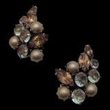 Vintage Kramer Rhinestone Clip-on Earrings