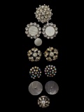 Large Lot of Vintage Jeweled Buttons