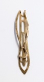 10K Tie Clip Stamped and Marked 10k