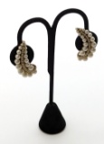 Vintage Jewelry Gold Tone Stamped Earrings