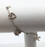 Sterling Silver Charm Bracelet