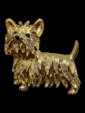 Joan Rivers Yorkshire Dog Brooch