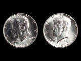 Lot of 2 1964 Kennedy Silver Half Dollars