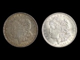 Lot of 2 Morgan Silver Dollars - 1921
