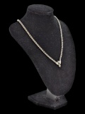 Vintage Kramer Rhinestone V Shaped Ladies Necklace