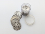 Tube of 20 1945-D Walking Liberty Silver Half Dollars