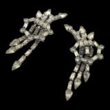 Vintage Ann Vien Rhinestone Clip-on Earrings