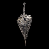 Vintage Sterling Silver Lang Umbrella Brooch