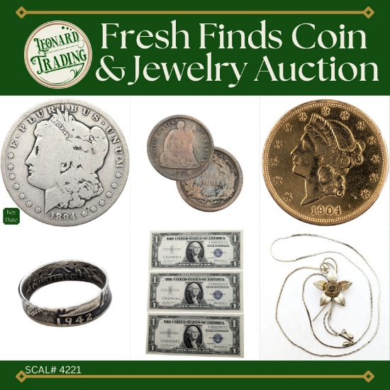 Leonard Trading LLC Auction Catalog Fresh Finds Coin & Jewelry