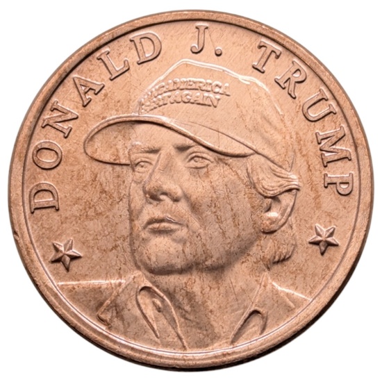 Donald Trump 1 Ounce .999 Copper Round | Coins & Currency Bullion ...