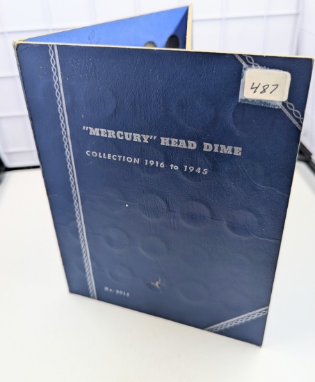 Mercury Dime Book Almost Full 66 Silver Dimes | Online Auctions | Proxibid