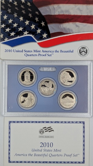 2010 US Mint America the Beautiful Quarters Proof Set w/ COA