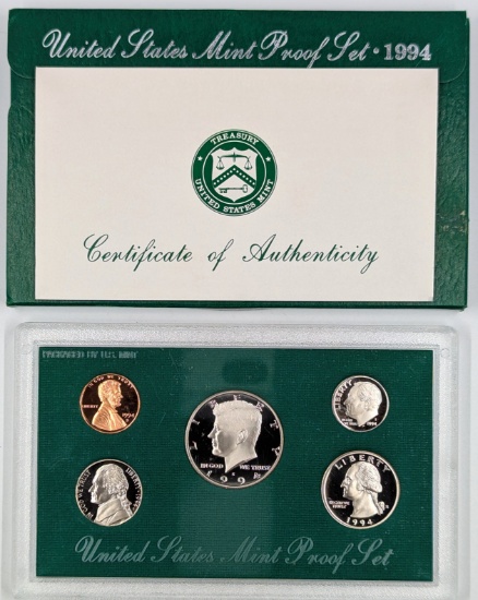 1994 US Mint Proof Set w/ COA