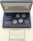 US Mint The Complete Colorized 20th Century State Quarter Collection w/ COA - 5 Quarters!