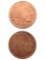 Lot of 2 - 1 Ounce (each) Fine .999 Copper Rounds - Buffalo
