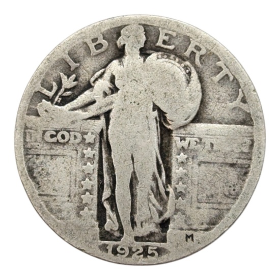 1925 Silver Standing Liberty Quarter