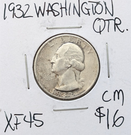 1932 Silver Washington Quarter