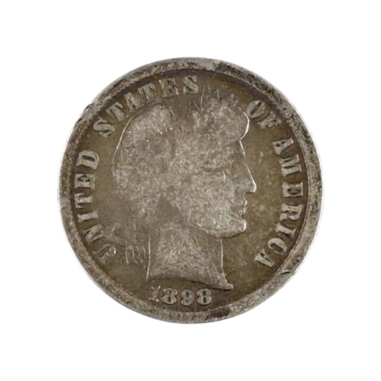 1898 Silver Barber Dime